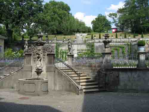 University Garden next to the Hotel Florhof and Music Conservatory